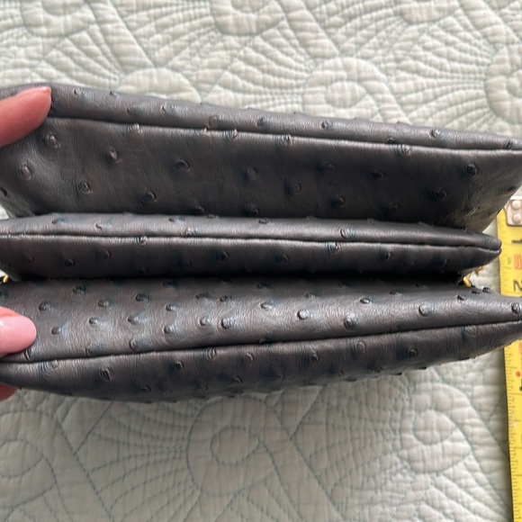 Slate blue like leather crossbody with removable strap. Very soft. - Picture 8 of 8